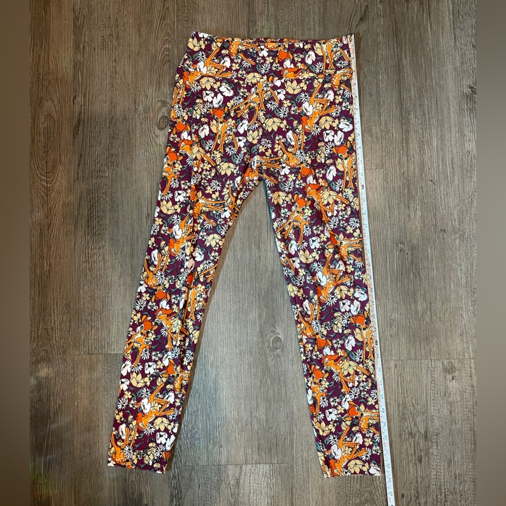 Lularoe Disney Bambi and Floral OS Leggings